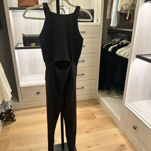 Year of Ours Black Cutout Jumpsuit